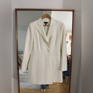 White AIDAN MADDOX Blazer Mini Dress 6